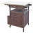 Melisandre 40.5" Outdoor Grill Cart Potting Bench Table With Drop Leaf Stainless Steel Top-628169375