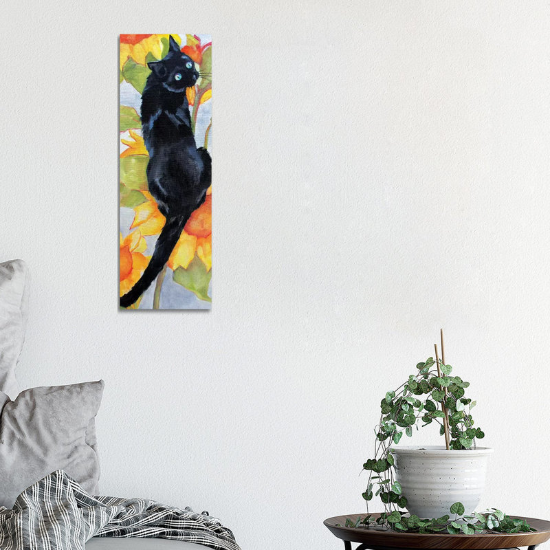 Koshka 1 Piece Painting on Canvas, 30.48 cm H x 91.44 cm W x 1.91 cm D, Wrapped Canvas