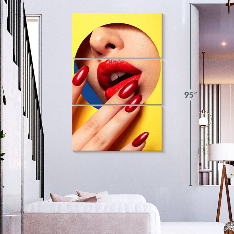 Sexy Nails, 74" H x 48" W