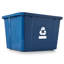 Poubelle en plastique et poubelle de recyclage ouverte en plastique - 17 gallons