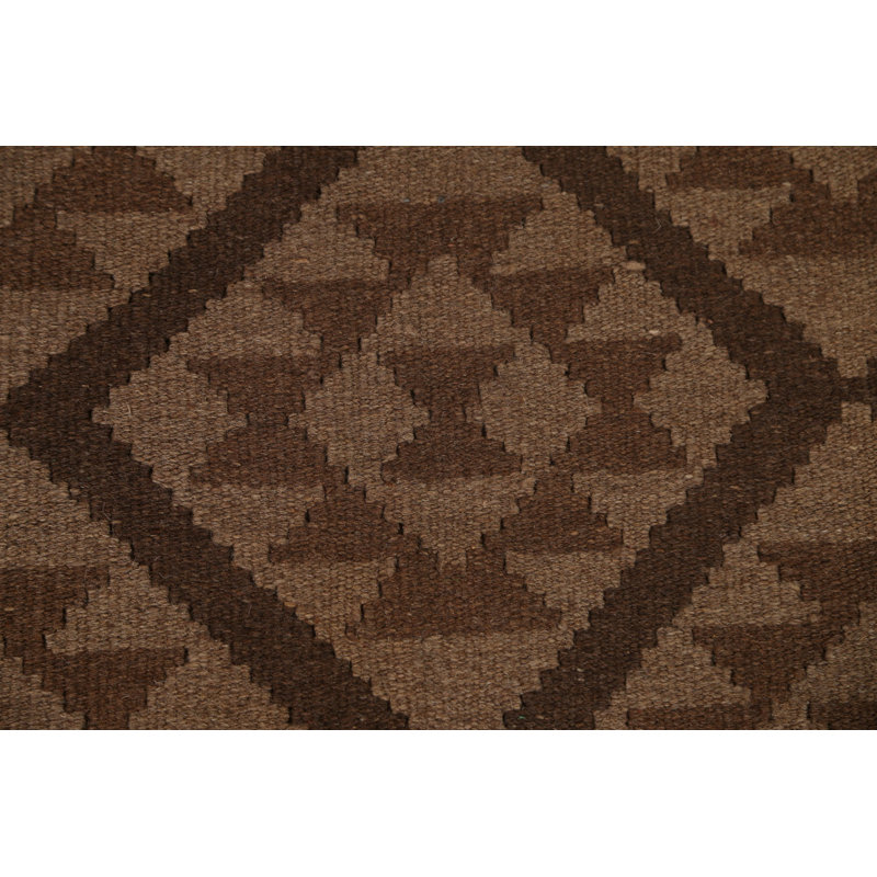 Tapis tribal brun Kilim 7 x 10