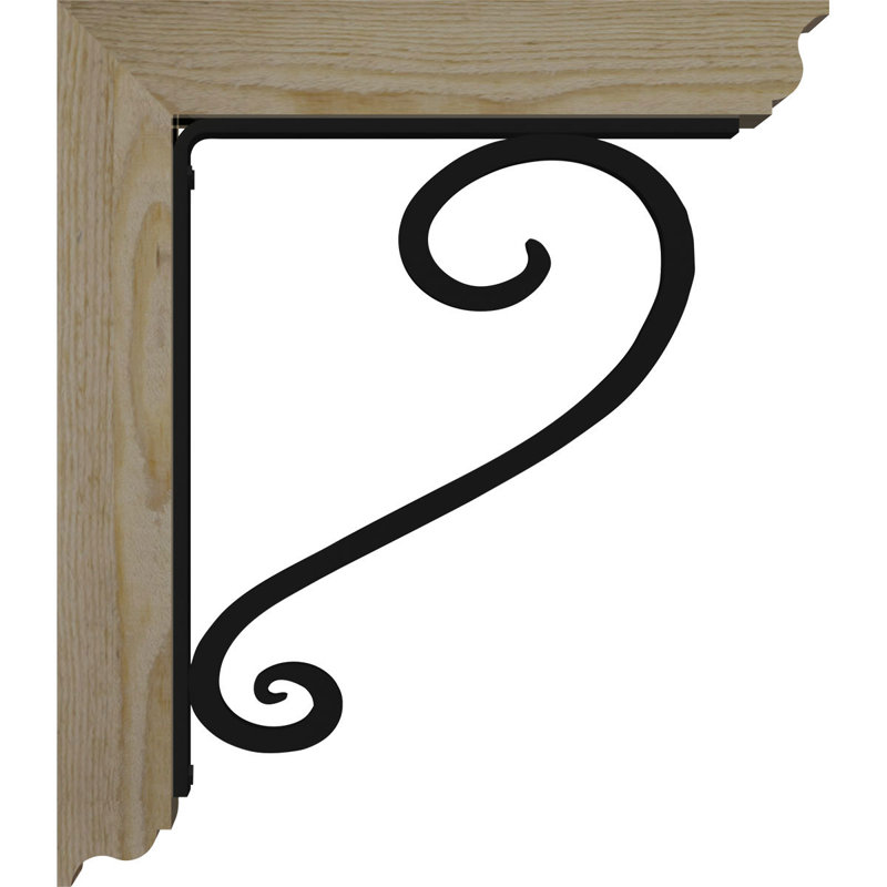 Support de fer traditionnel à triple support Edwards, H 19 po x P 16 po, Sapin de Douglas de l 3 1/2 po x T 2 po (lisse)