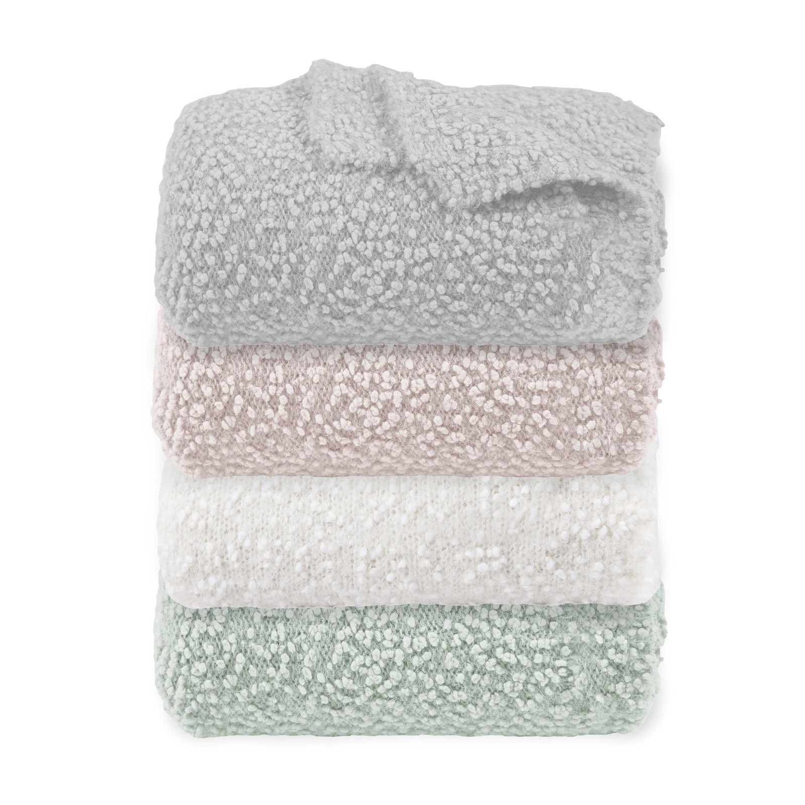 Bowmanville Knit Throw Blanket, White