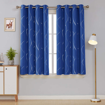 Kellda Thermal Room Darkening Polyester Curtain Panels 