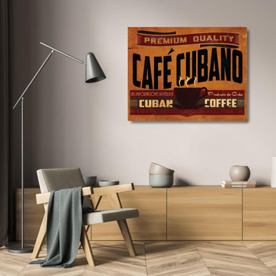 Ophelia & Co., galerie Giacopelli, art sur toile tendue avec titre «Cuban Coffee»