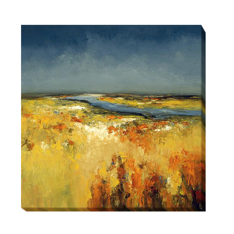 "Sunlit Fields" par Lisa Ridgers, reproduction d'art sur toile tendue