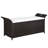 vidaXL Patio Storage Bench with Cushion, Outdoor Ottoman Bench-1068300926