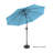 Kelton 10' W Crank Lift Auto-Tilt Patio Umbrella -934989853