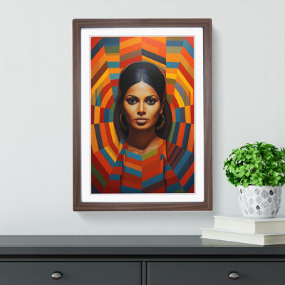 Indian Woman Op - Framed Print