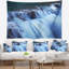 Tapisserie cascade d'eau bleue-28488290