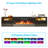 80'' Wall Mounted TV Stand with 36'' Electric Fireplace, Fits Up to 90'' TVs Black