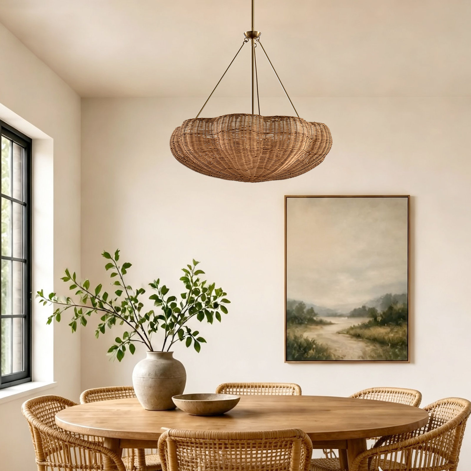 Rattan Chandelier