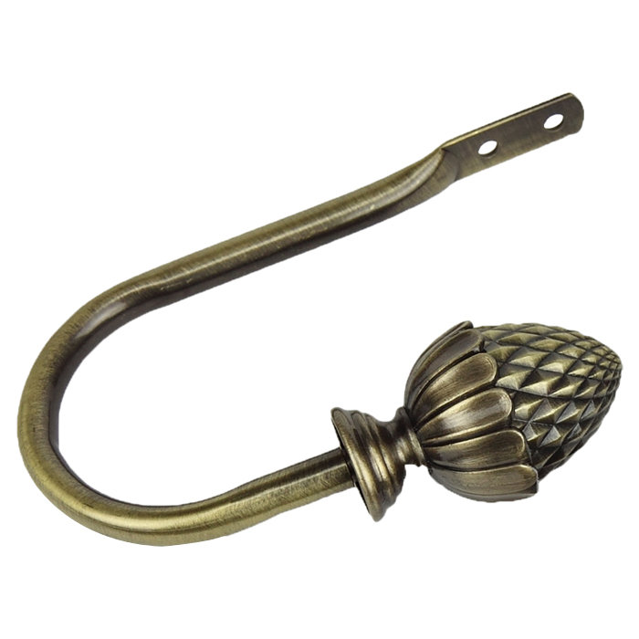 Retenue de rideau Franke, Laiton antique