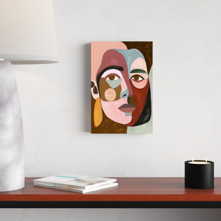 Wrought Studio 'Geo Face II' Painting on Canvas | Wayfair