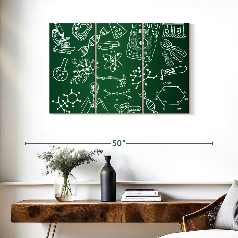 Keiri Chalkboard Science Doodle, 24" H x 38" W