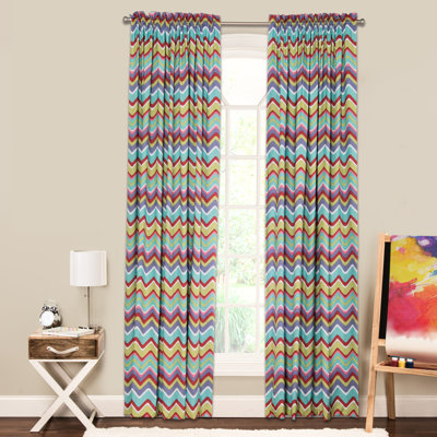 Crayola Mixed Palette Semi Sheer Curtain