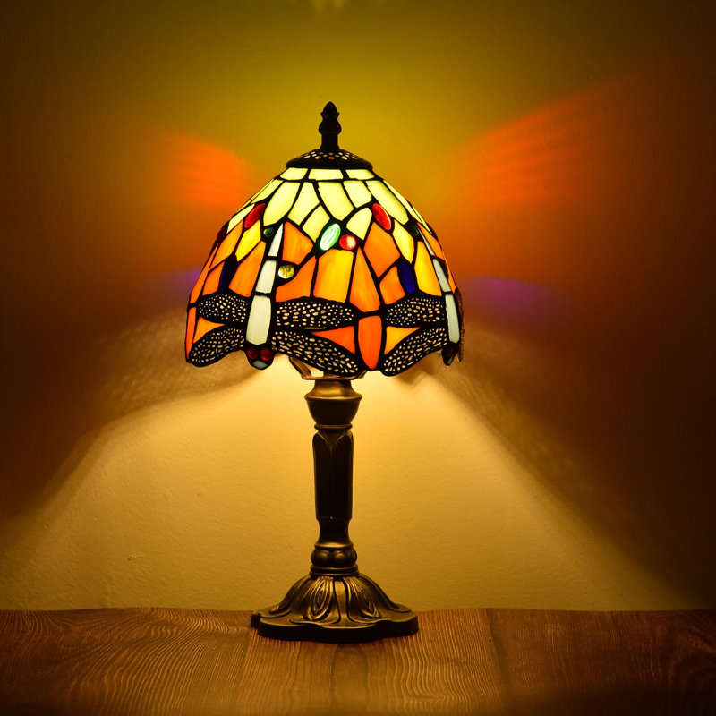 Aliehs Table Lamp, Green/Orange/Blue