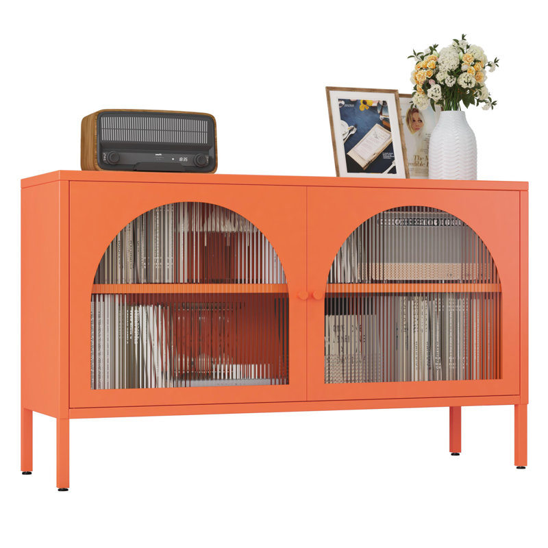 Metal Storage Cabinet，2 Door Accent Cabinet，tv Stand With Doors And Adjustable Shelf，metal Locker Nightstand&sideboard Buffet Cabinet&bookshelf&cupboard For Home,office,living Room