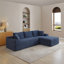 Canapé modulaire modulaire, canapé modulaire Cloud avec assise profonde, canapé modulaire moderne en L avec méridienne, fauteuils rembourrés pour le salon, sans assemblage