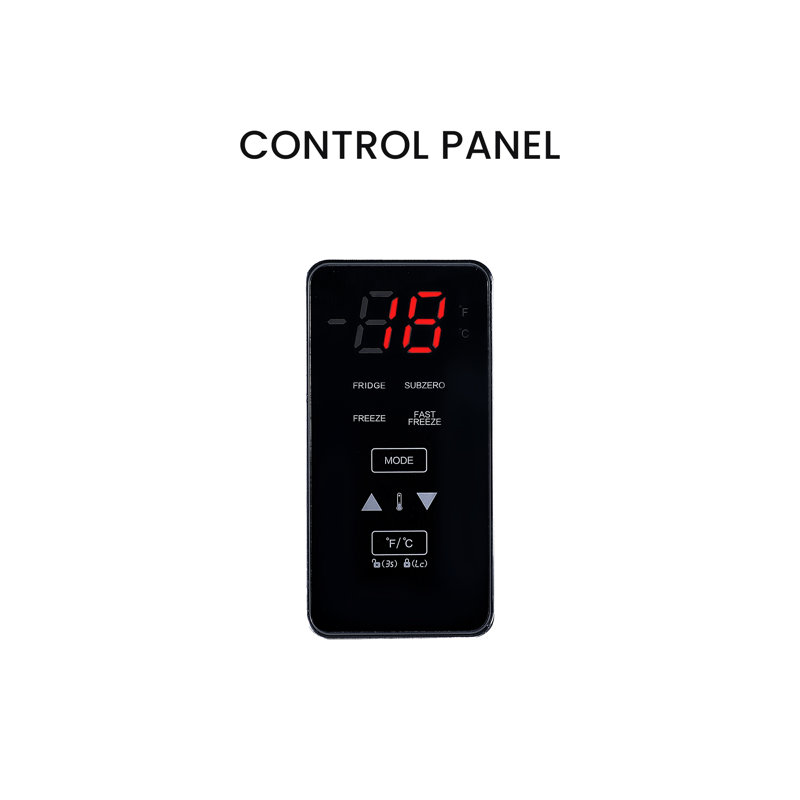 CONVERTIBLE Congelateur 14 pi. Ca., Acier Inoxydable