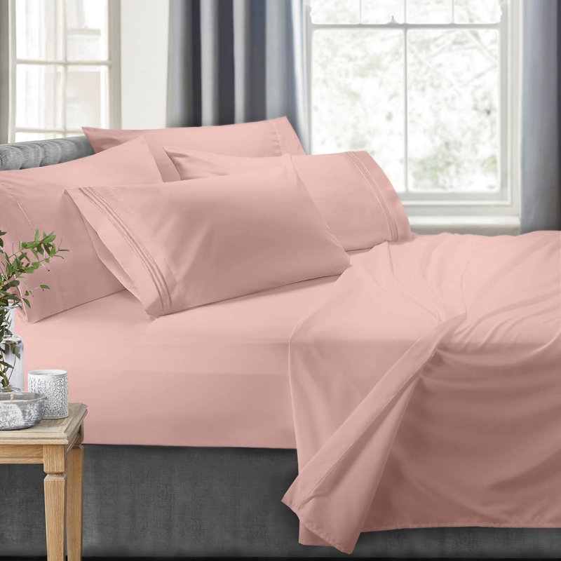RV/Short Queen Microfiber Sheet Set, Peach