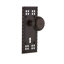 Craftsman Plate with Decorative Keyhole and New York Door Knob