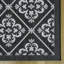 Tapis d'intérieur / extérieur en polypropylène tissé à plat à motif floral noir / blanc Solterra Greti