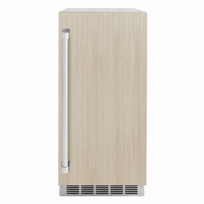 ZLINE Autograph 15 inch Touchstone Panel Ready Gourmet Ice Maker with Bronze Handle