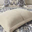 Reversible Quilt With Pillows, Navy/tan Full/queen. Paisley Design Quilt, 100% Microfiber. Brushed Reverse Fabric. 1 2 Shams, 3 Decorative Pillows. Machine Washable Navy/tan, Modern Paisley,-119448412