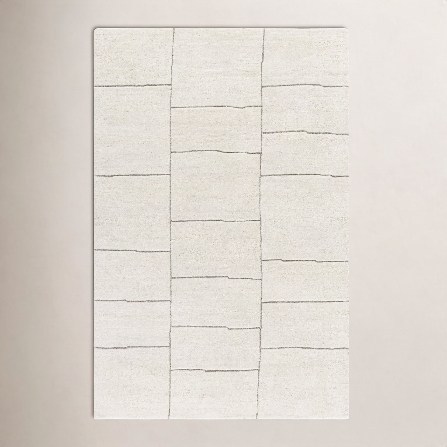 Hand-Tufted Geometric Rug, Rectangle 2' x 3'