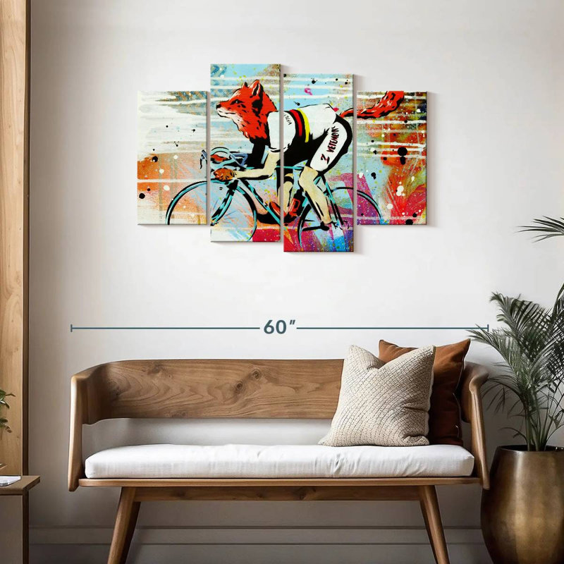 Brampt Le Fox, 27" H x 43" W