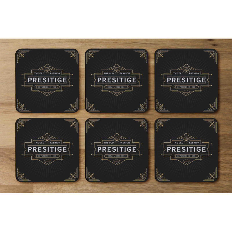 Square 6 Piece Coaster Set