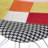 Patchwork Accent Chair Bohemian Style Fabric? Chair With Chromed Legs Geometric Pattern Chair, 18" X 21", Set Of 2