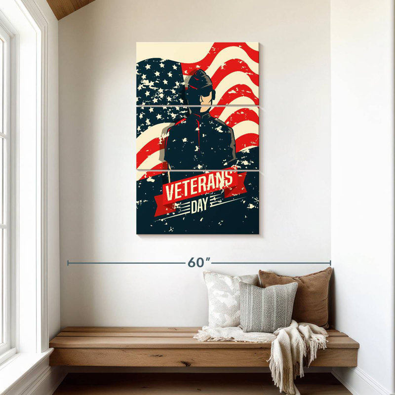 Patriotisme de Lelend, H 45 po x l 28 po