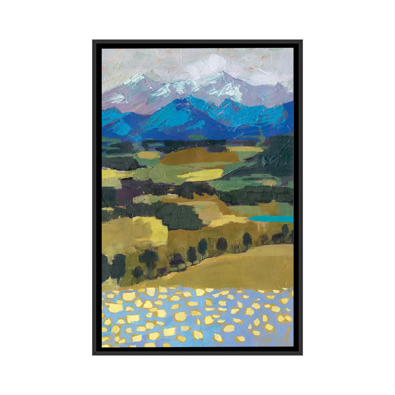 «Alpine Impression II», reproduction de peinture acrylique sur toile tendue, H 26 po x l 18 po x P 1,5 po, Pas de tapis