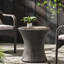 Table d'extérieur Space - imperméable, grise, l 19,42 po, accent élégant et aluminium, P