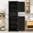 Luxurious Wood Bathroom Storage Cabinet with Adjustable Shelves-706862618-730963306