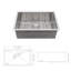 Évier de cuisine encastrable 30 po - évier de cuisine encastrable 30 po x 18 po x 10 po en acier inoxydable de calibre 16 profond 10 pouces
