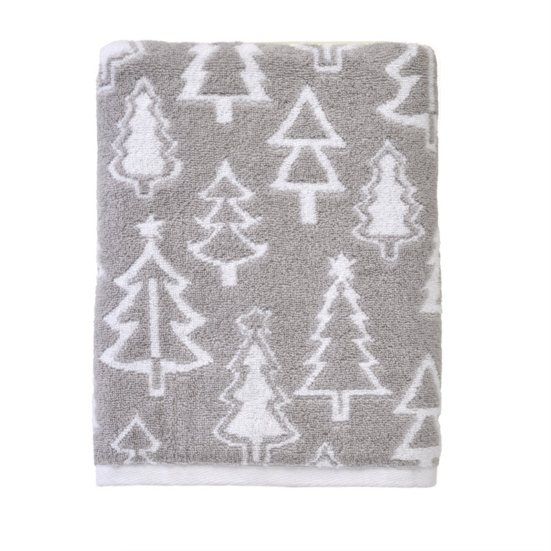 Mod Tree Jacquard Bath-Gray, Gray