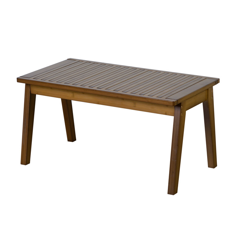 Folding Slatted Backrest Solid Wood Bench, 31.1" H x 31.5" W x 16.93" D