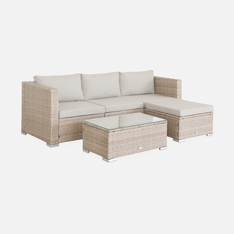 Kersten 4-seater Rattan Garden Sofa Set