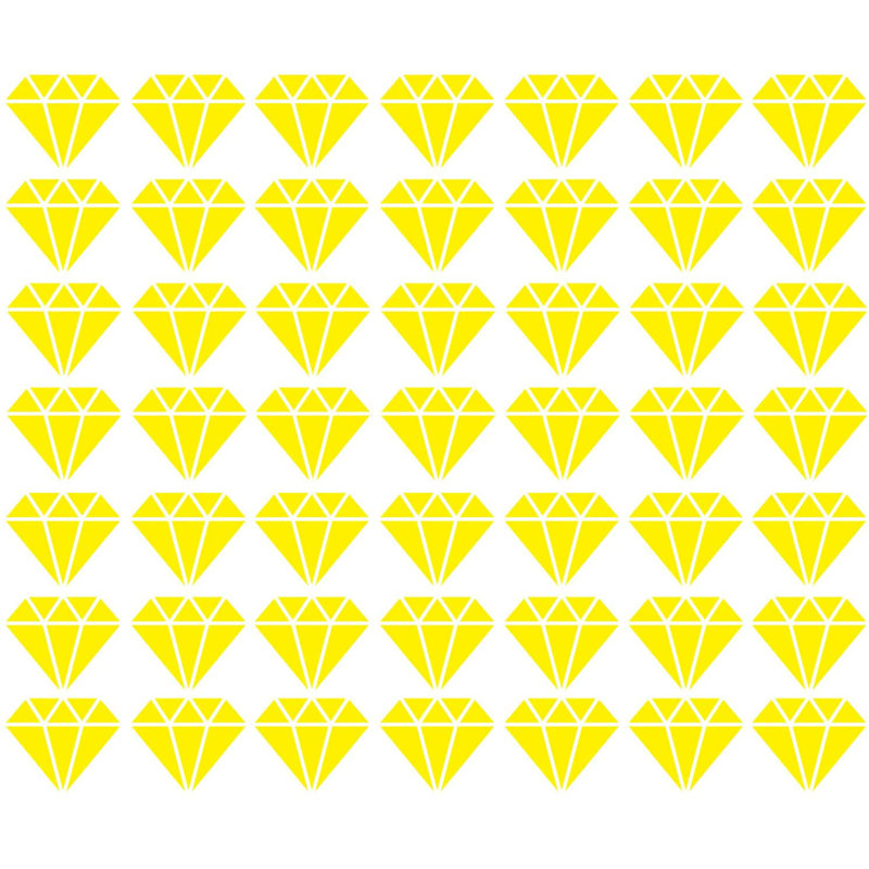 Abstract Non-Wall Damaging Wall Decal, Yellow