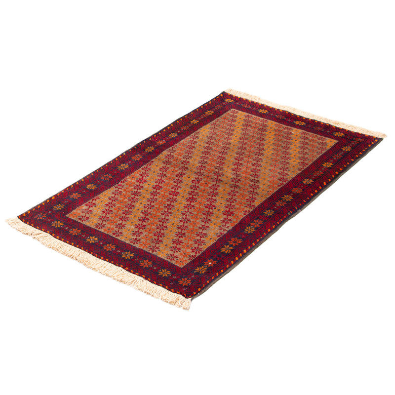 Tapis unique en laine noué à la main 3 pi 4 po x 5 pi 9 po nouvel âge Kalgoorlie
