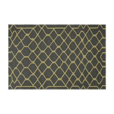 Tapis brun intérieur et extérieur Trellis