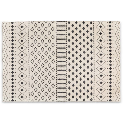 Imitation Cashmere Ethnic Geometric Stripes Carpet