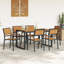 6 - Person Patio Dining Set with Rectangular Table-1469843508