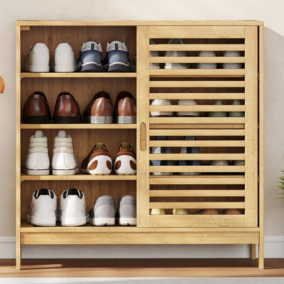 16 Pair Shoe Storage Cabinet