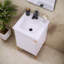 18'' White Mini Free-Standing Single Bathroom Vanity With Ceramic Pot-1093757078