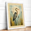 Heron in Marsh Coastal - Framed Print-10417568-10417574