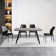 Isaure 5-Piece Rectangular Dining Table Set with MDF Table and 4  Dining Chairs